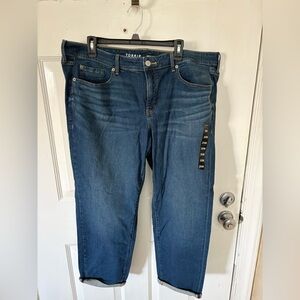 Torrid Blue Straight Leg Jeans with Classic Fade